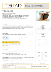 VPL26-190數據表 封面