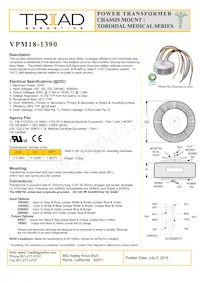 VPM18-1390 데이터 시트 표지