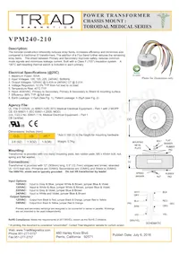 VPM240-210 Datasheet Copertura