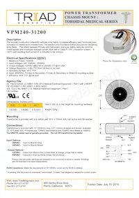 VPM240-31200 Datasheet Copertura