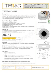 VPM240-36400 Datasheet Copertura