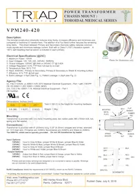 VPM240-420數據表 封面