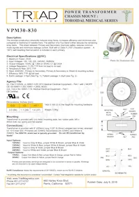 VPM30-830 Datasheet Copertura