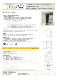 VPS20-2200-B Datasheet Copertura