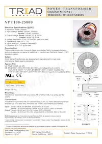 VPT100-25000數據表 封面