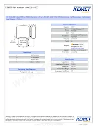 10HV12B103ZC Datasheet Cover