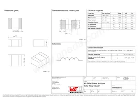 74479976147 Datasheet Copertura