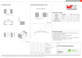 744900012 Datasheet Copertura