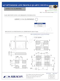 ABM12-116-26.000MHZ-T3數據表 頁面 2