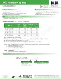 ACML-0201-601-T Datasheet Copertura