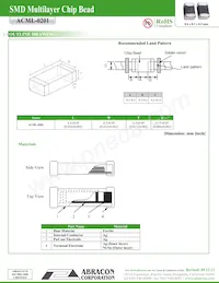ACML-0201-601-T Datasheet Page 3