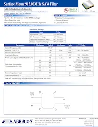AFS20A26-915.00-T3 Datasheet Cover