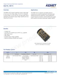 ALC10A102EL450 Datenblatt Cover