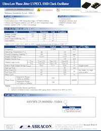 ASVMX-25.000MHZ-5ABA Datenblatt Cover