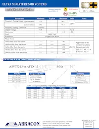 ASVTX-13-A-19.200MHZ-D15-T Datasheet Page 2