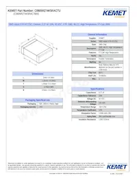 C0805R274K5RAC7800 Datasheet Cover