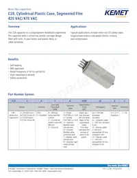 C284ACR4300AL0J Datasheet Copertura