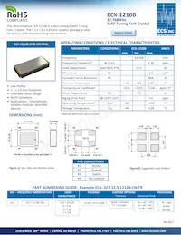 ECS-.327-12.5-1210B-N-TR Datenblatt Cover