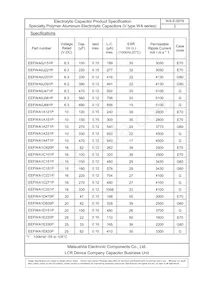 EEF-WA1D151P Datasheet Page 4
