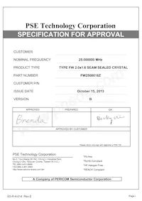 FW2500016Z Datasheet Copertura