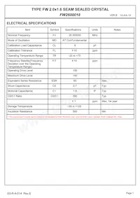 FW2600018 Datasheet Pagina 3