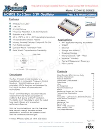 FXO-HC530-95 Datasheet Cover