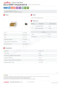 GCJ188R71H222KA01D Datasheet Cover