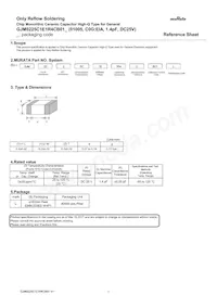 GJM0225C1E1R4CB01L Datasheet Copertura