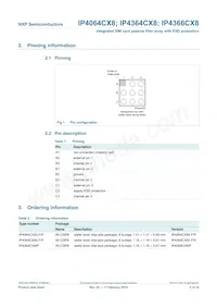 IP4364CX8/LF Datasheet Page 3