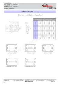 KHR4-T227 6.0 OHM 5% Datasheet Page 3