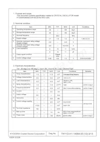 KT2520K26000CCW18ZUS Datasheet Page 3