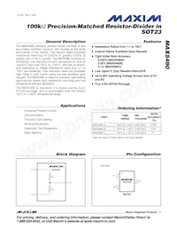 MAX5490MB02000-T Datasheet Cover