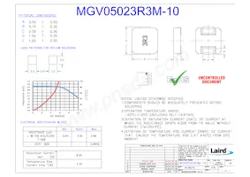 MGV05023R3M-10 Datasheet Cover