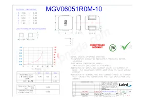 MGV06051R0M-10 Datasheet Cover