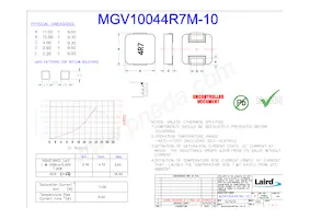 MGV10044R7M-10 데이터 시트 표지