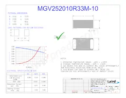 MGV252010R33M-10 Datasheet Cover