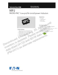 MP2-100-R數據表 封面