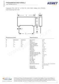 PHE840MD6470KD15R06L2 Datasheet Cover