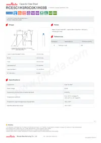 RCE5C1H3R0C0K1H03B Datenblatt Cover