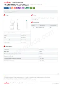 RCER71H104K0DBH03A Datasheet Cover