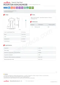 RCER72A105K2A2H03B Datasheet Copertura