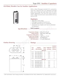 SNU102K205R-F Datasheet Cover