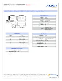T491D336M025ZT Datasheet Cover