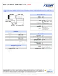 T495A106M006ZTE800 Datasheet Cover