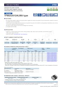 TFM252012ALMAR47MTAA Datenblatt Cover