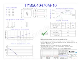 TYS5040470M-10 Datasheet Cover