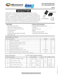 APT44GA60BD30C Datasheet Cover