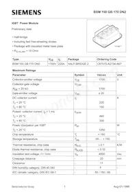 BSM150GB170DN2HOSA1 Datasheet Cover