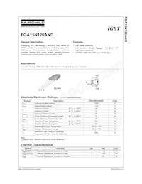 FGA15N120ANDTU Datasheet Cover