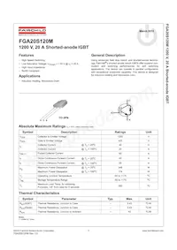 FGA20S120M Datasheet Cover